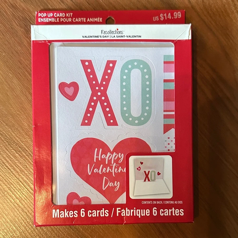 Recollections Red Heart Party Card Set Big Lot of Valentines Goods